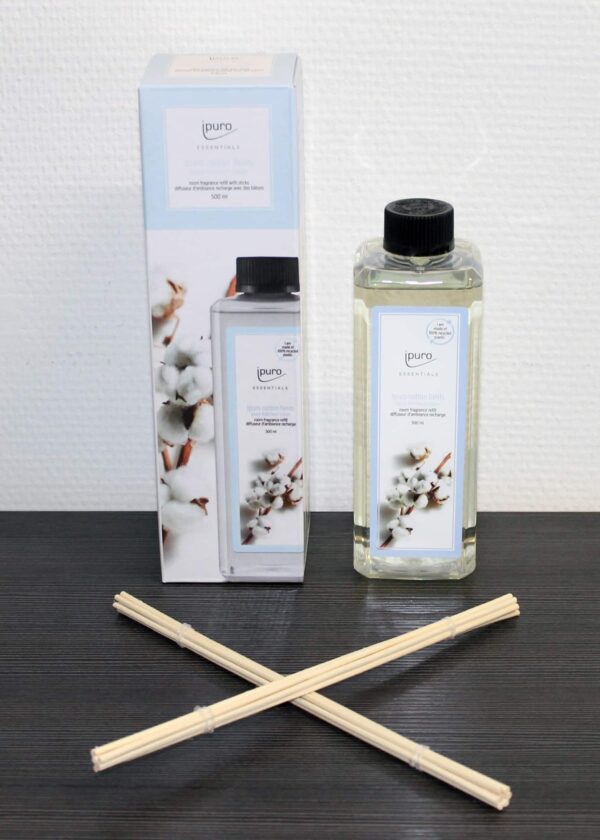 1L/44,90€ Ipuro Raumduft-Nachfüller Cotton Fields 1000ml 2x 500ml Flasche NEU