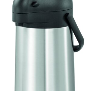 Bartscher Isolier-Pumpkanne Thermoskanne aus Edelstahl 1,9Liter Silber NEU