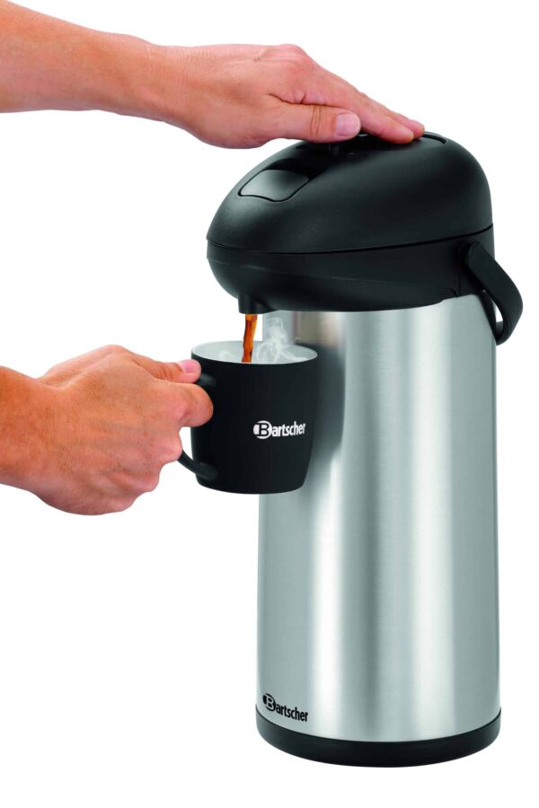 Bartscher Pumpkanne Isolierpumpkanne Thermoskanne Thermo-Pumpkanne 5 Liter NEU – Bild 3