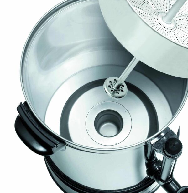 Rundfilter-Kaffeemaschine aus Edelstahl für 80-90 Tassen NEU – Bild 4