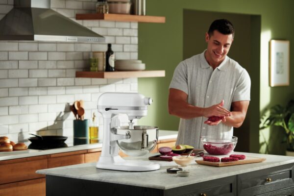 Bartscher KitchenAid Küchenmaschine inkl. Edelstahl-Rührschüssel 5,2 Liter Weiss NEU – Bild 6