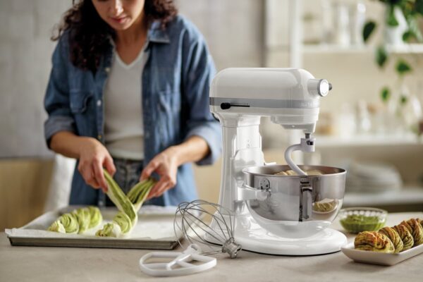 Bartscher KitchenAid Küchenmaschine inkl. Edelstahl-Rührschüssel 5,2 Liter Weiss NEU – Bild 7