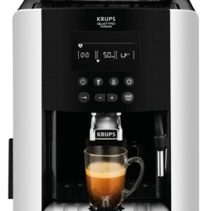 Krups Arabica Kaffeevollautomat Kaffeemaschine Schwarz Silber NEU