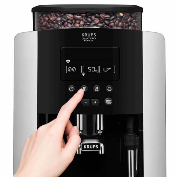 Krups Arabica Kaffeevollautomat Kaffeemaschine Schwarz Silber NEU – Bild 5
