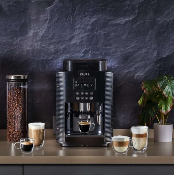 Krups Kaffeevollautomat Espressomaschine Kaffeemaschine Kaffeeautomat Schwarz – Bild 2