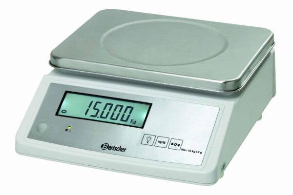 Bartscher Digital Küchenwaage Paket-Waage Industrie-Waage bis 15 kg Silber NEU – Bild 7
