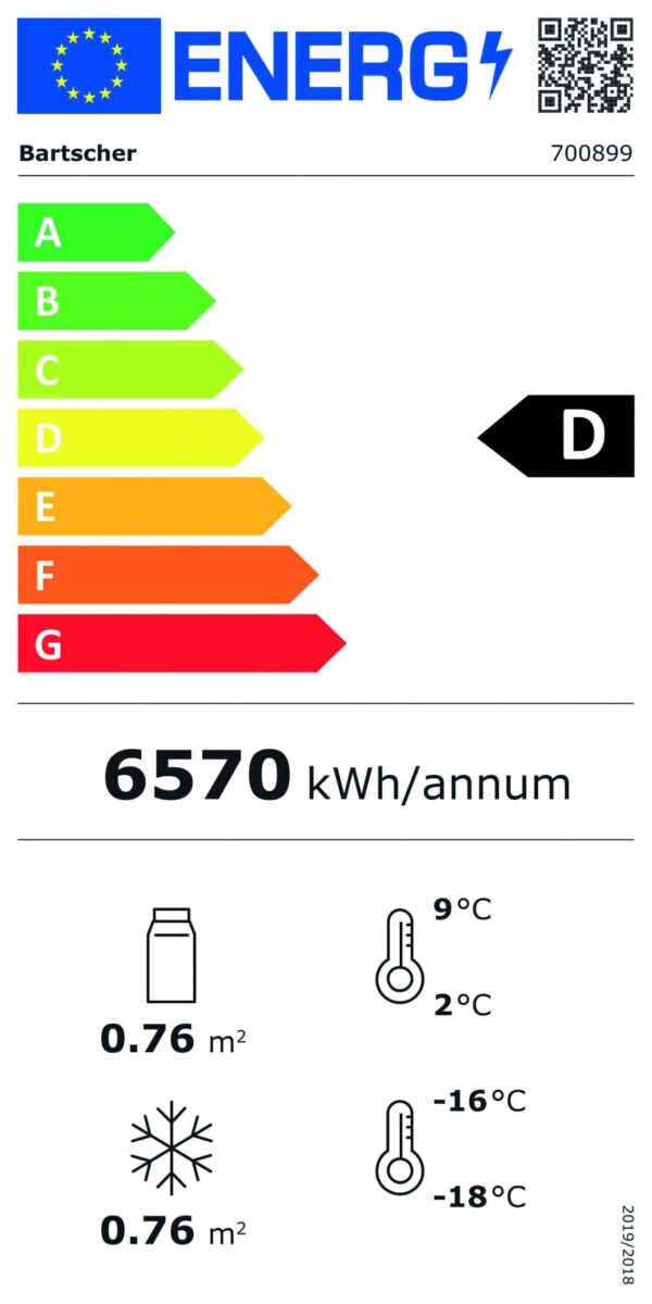 Bartscher Kühl-/Gefrierkombination 820L – Bild 10