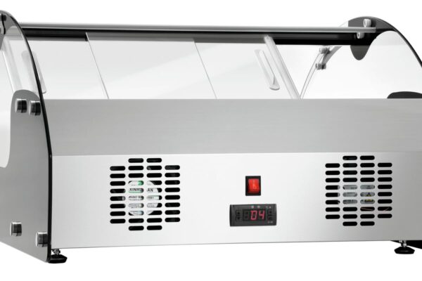Bartscher Kühlvitrine 105 Liter Schwarz Silber NEU – Bild 4