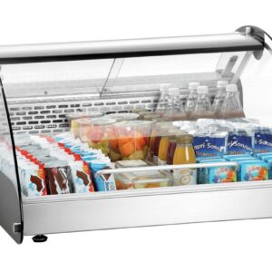 Bartscher Kühlvitrine 105 Liter Schwarz Silber NEU