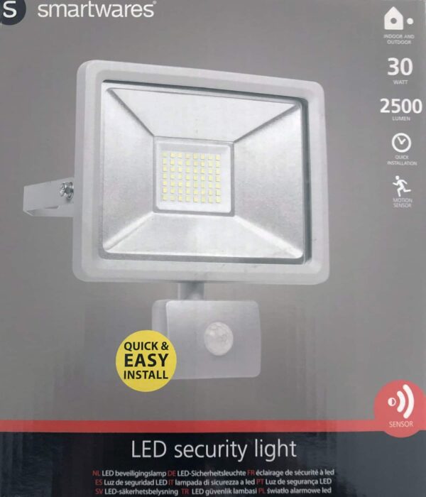 LED Außenbeleuchtung Bewegungsmelder Sicherheitsleuchte 30W Security Light NEU