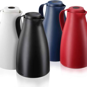 Leifheit Kaffeekanne Teekanne Thermoskanne Isolierkanne 1 Liter BPA frei Rot
