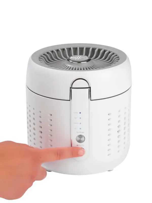 MAXXMEE Luftreiniger Ventilator 2-in-1 HEPA-Filter 3 Ventilationsstufen Weiss – Bild 5