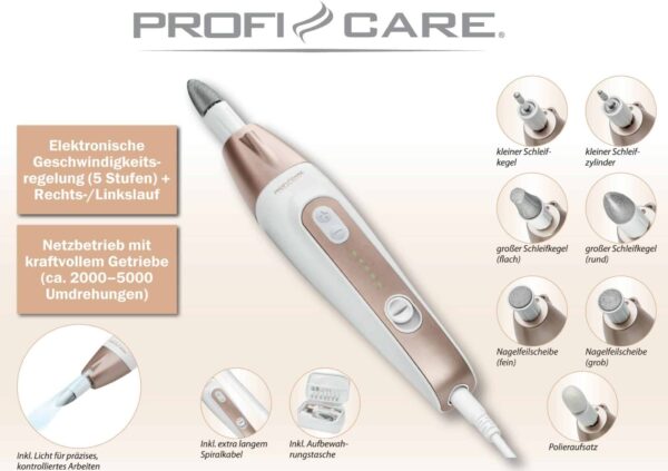 Profi Care Maniküre-Pediküre-Set Manicure-Pedicure Set Weiss NEU