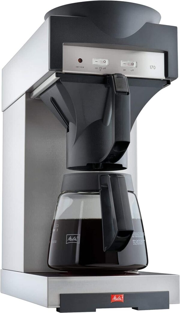 Melitta Filter-Kaffeemaschine aus Edelstahl inkl. 1,8 Liter Glaskanne NEU