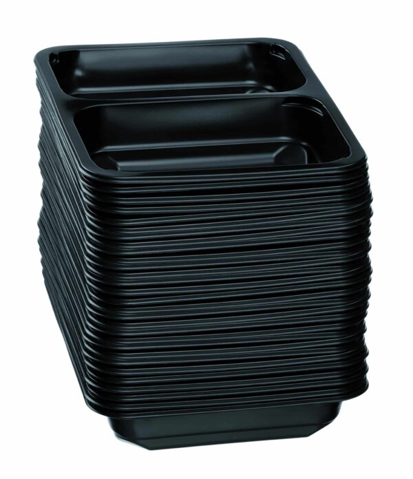 50x Bartscher Menüschale 2-Teilig 23180-2 Schwarz NEU – Bild 5
