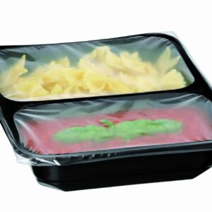 50x Bartscher Menüschale 2-Teilig 23180-2 Schwarz NEU