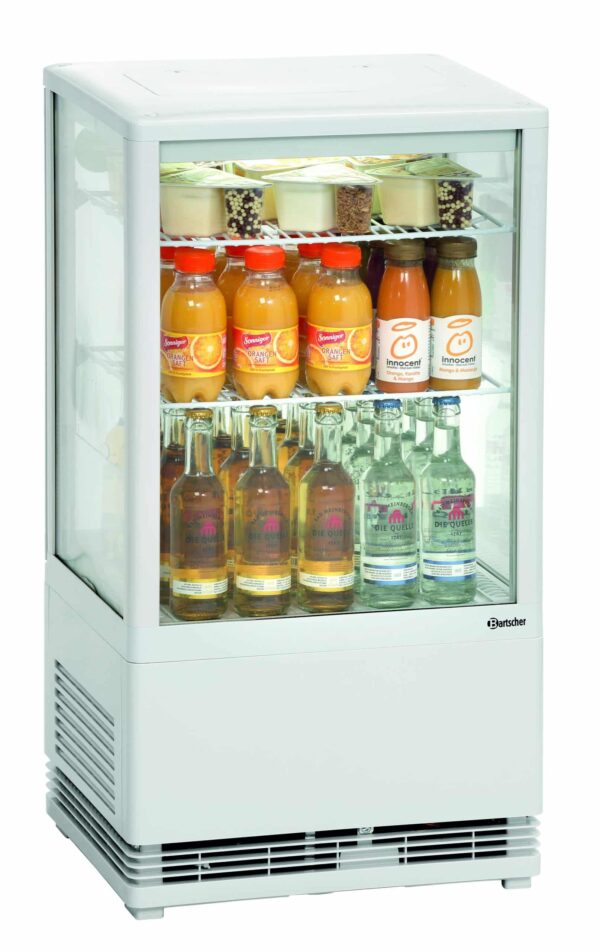 Bartscher Mini Kühlvitrine 58L, weiß – Bild 3