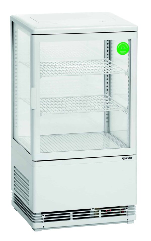Bartscher Mini Kühlvitrine 58L, weiß – Bild 4