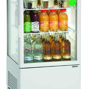 Bartscher Mini Kühlvitrine 58L, weiß