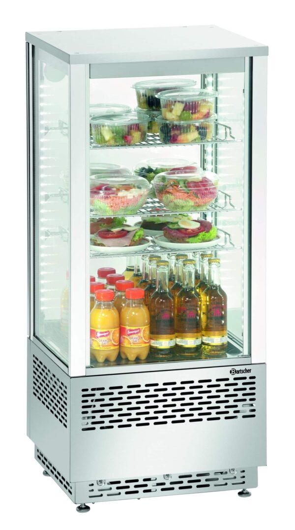 Bartscher Mini-Kühlvitrine 78L, Edelstahl – Bild 3