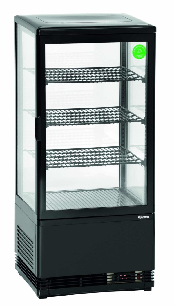 Bartscher Mini-Kühlvitrine 78L, schwarz – Bild 8