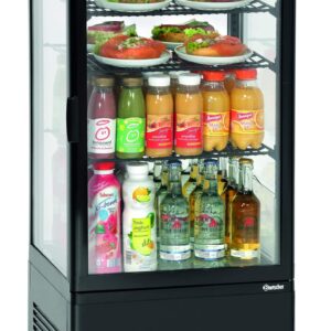Bartscher Mini-Kühlvitrine 78L, schwarz