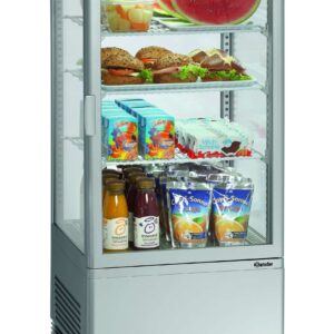 Bartscher Mini-Kühlvitrine 78L, silber