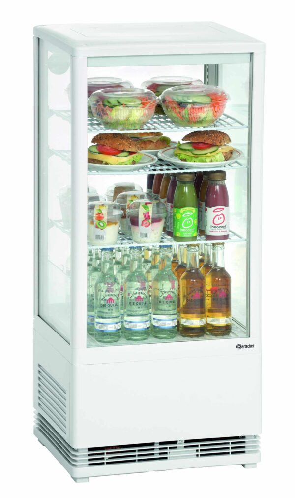 Bartscher Mini-Kühlvitrine 78L, weiß – Bild 3