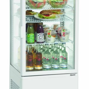 Bartscher Mini-Kühlvitrine 78L, weiß
