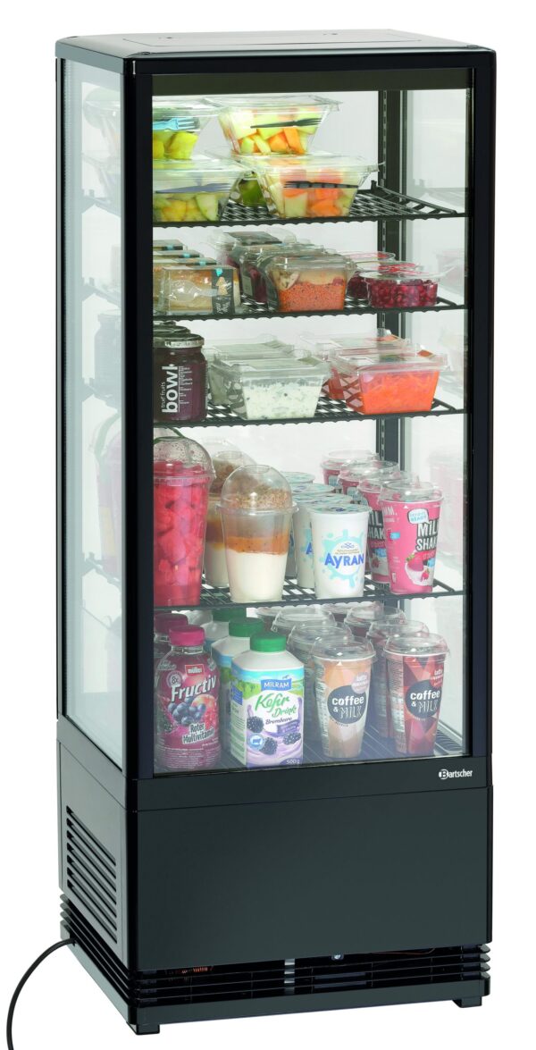 Bartscher Mini-Kühlvitrine 98L-SW – Bild 3