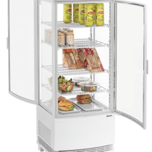 Bartscher Mini-Kühlvitrine 98L2T weiß
