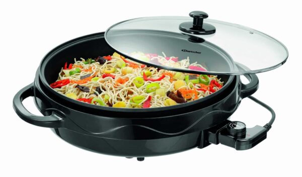 Bartscher Multipfanne Elektro-Pfanne mit Glasdeckel Rund Ø 37 cm 7 Liter NEU – Bild 9