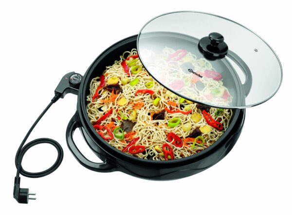 Bartscher Multipfanne Elektro-Pfanne mit Glasdeckel Rund Ø 37 cm 7 Liter NEU
