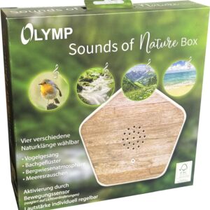 Olymp Sound-Box mit Bewegungsmelder Natur Vögel Bach Meeresrauschen
