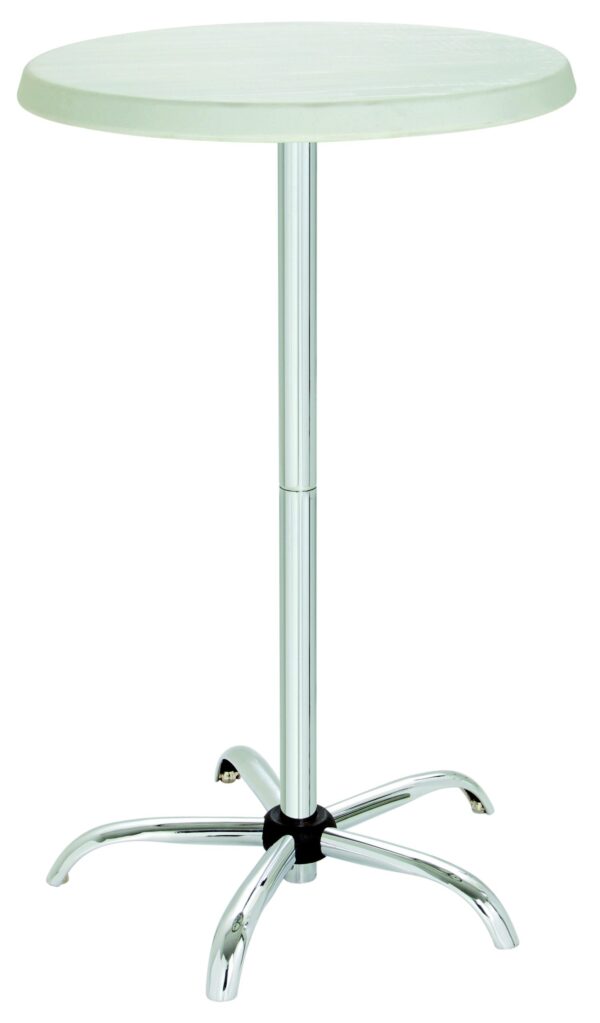 Bartscher Stehtisch Party-Tisch Rund zusammenklappbar Ø 70 cm Weiss NEU