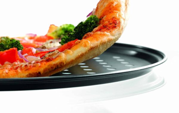 Bartscher Pizza-Backblech Pizzablech gelocht Ø 29 cm Schwarz NEU – Bild 4
