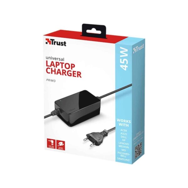 Primo Universal Laptop Ladegerät Für alle Laptops Schwarz 230V 45W NEU – Bild 4