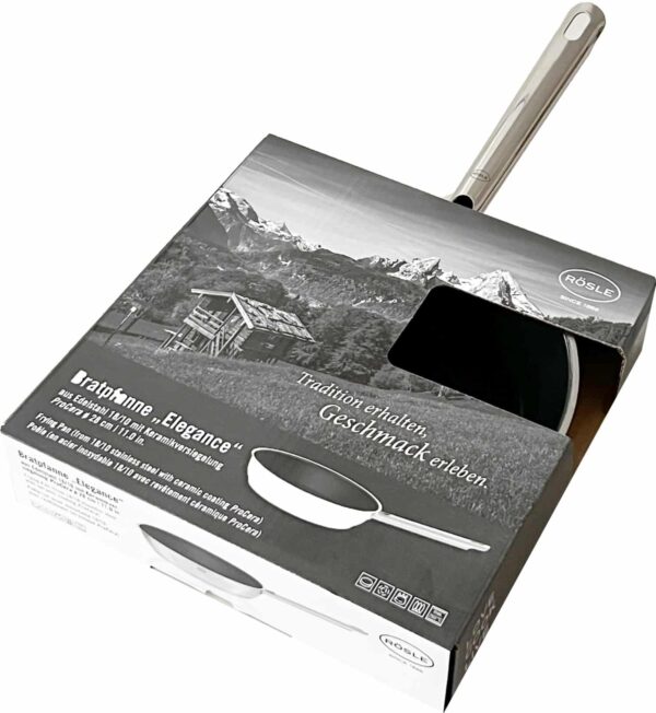 RÖSEL Edelstahl-Pfanne Bratpfanne Keramik Serie Elegance ProCera Ø 28 cm NEU – Bild 2