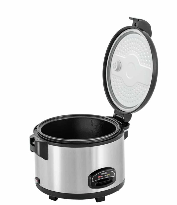 Bartscher Reiskocher Garer aus Edelstahl 25 - 30 Portionen 6 Liter Silber NEU – Bild 3