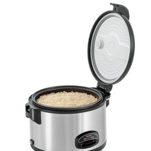 Bartscher Reiskocher Garer aus Edelstahl 25 - 30 Portionen 6 Liter Silber NEU