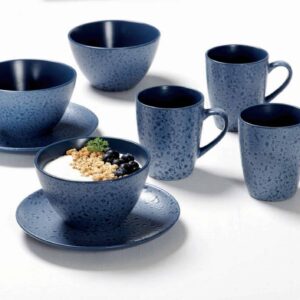 Ritzenhoff Frühstück-Set Komplett-Service Kombiservice Serie Kitwe Blau 12-tlg.
