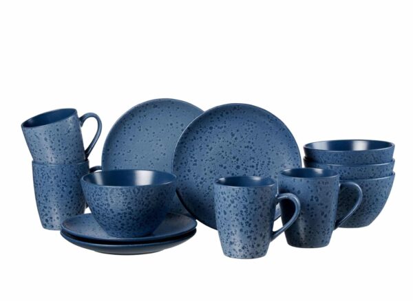 Ritzenhoff Frühstück-Set Komplett-Service Kombiservice Serie Kitwe Blau 12-tlg. – Bild 2