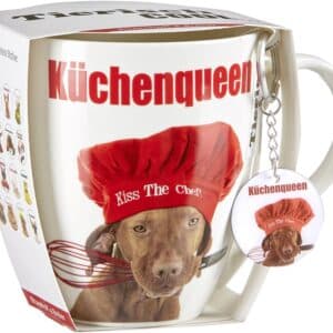 Ritzenhoff Hunde-Tasse Kaffee-Becher Tee-Tasse Jumbo-Becher 600ml Weiss NEU