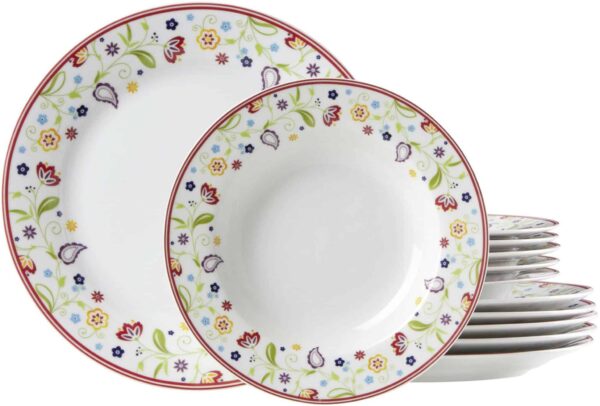 Ritzenhoff Porzellan Tafelservice Kombiservice Serie Doppio Shanti 12-tlg. NEU
