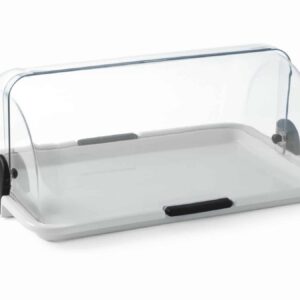 APS Buffetvitrine Rolltop-Präsenter Hotel Buffet gekühlt mit Akkus Weiss NEU
