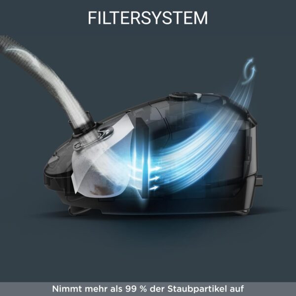 Rowenta Boden-Staubsauger mit Beutel 4,5 Liter 900W Blau NEU – Bild 4