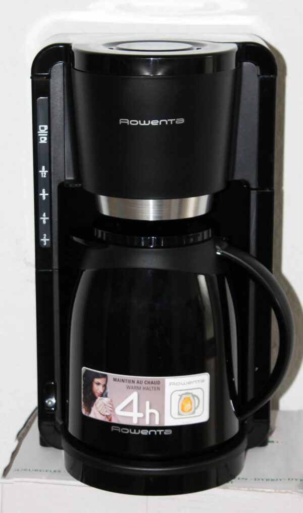 Rowenta Filter-Kaffeemaschine mit Thermokanne 4h 12 Tassen Schwarz NEU