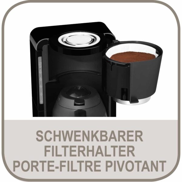 Rowenta Filter-Kaffeemaschine mit Thermoskanne 4h 12 Tassen Milano Schwarz NEU – Bild 6