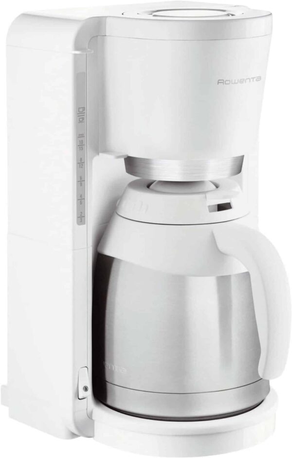 Rowenta Filter-Kaffeemaschine mit Thermoskanne 4h 12 Tassen Milano Weiss NEU