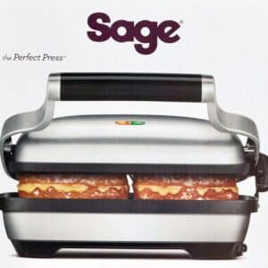 SAGE Sandwich Maker The Perfect Press Silber NEU